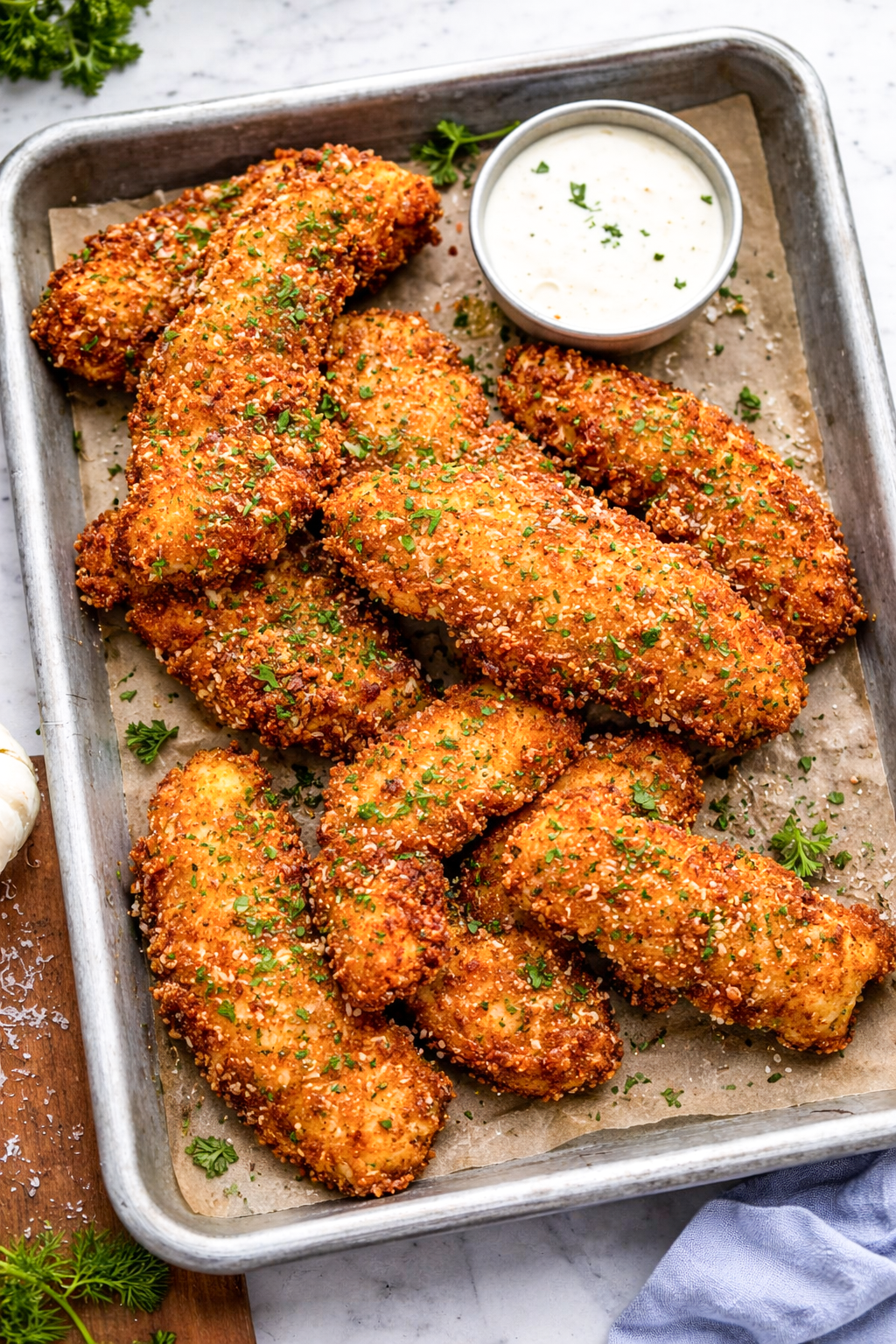 High Protein Parmesan Chicken Tenders
