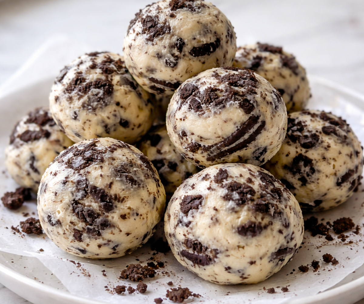 No-Bake Oreo Cream Cheese Protein Balls